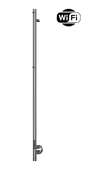 TVS Plus 1 El-håndklædetørrer m/timer og Wifi 1500 x 85 mm, Krom